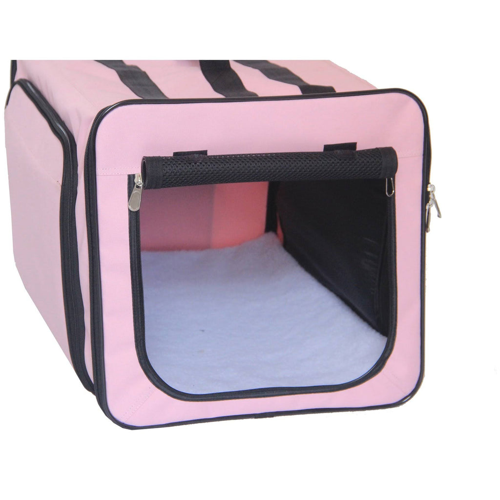 Blue Large Collapsible Pet Dog Crate F436
