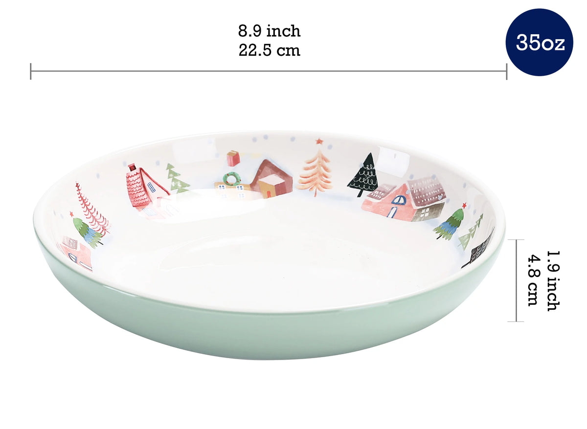 Ceramic 35oz Dinner Bowls Set of 4 Q2425