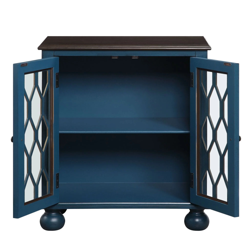 Antique Blue Console Table V39227