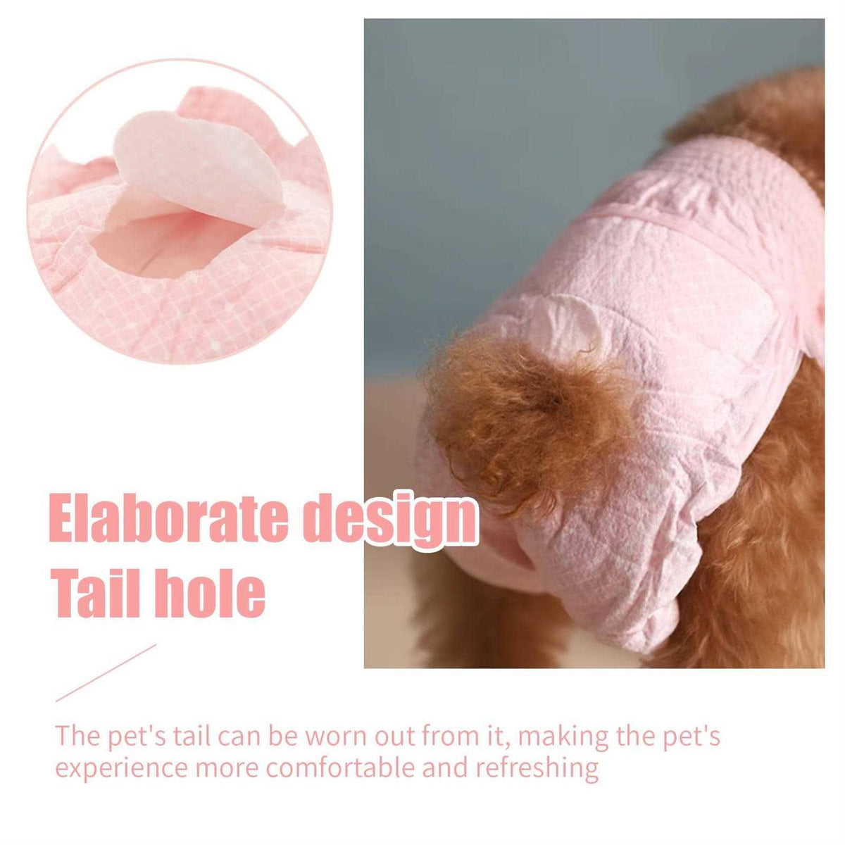 Disposable Dog Diapers Female, 10 Pcs Stretchy R4870