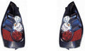 Black Housing Tail Light Pair for Mazda 5 2007 C922