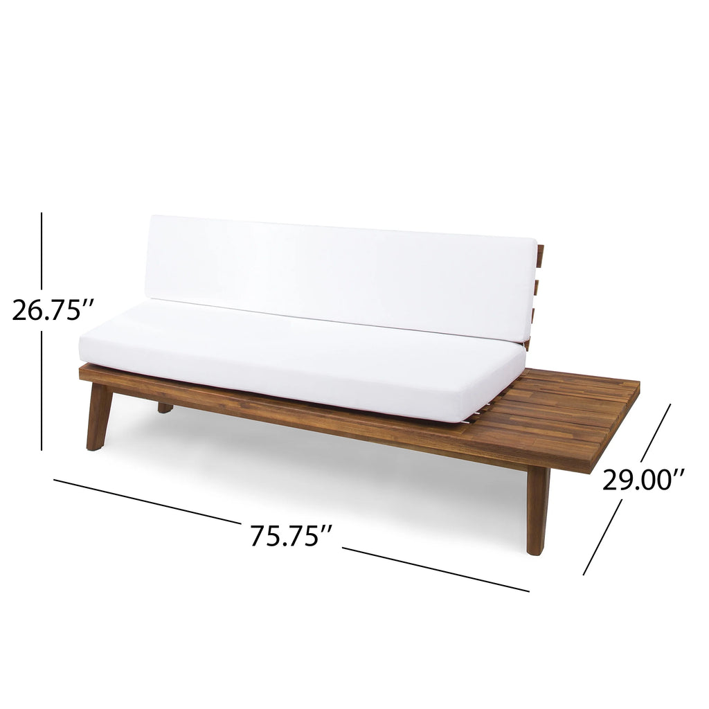 Acacia Wood Right Sided Sofa D9429