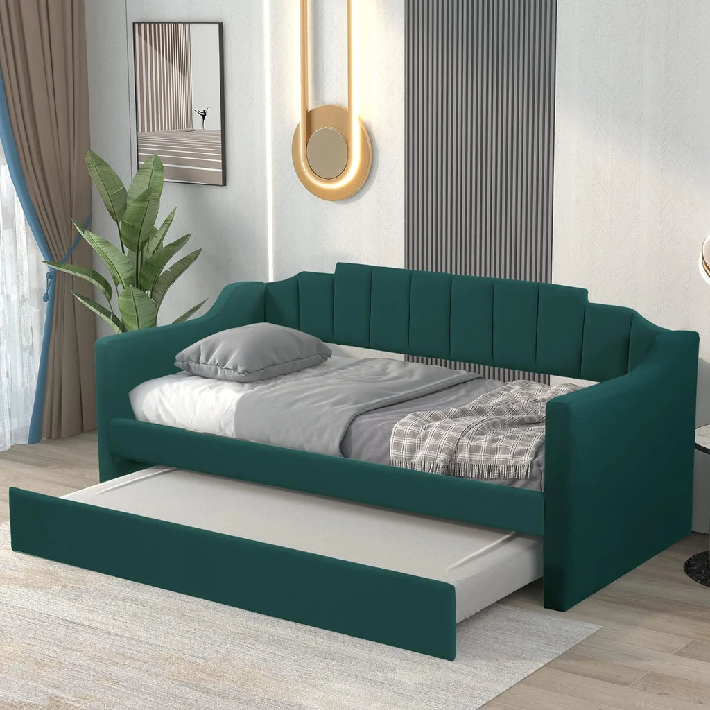 Upholstered Daybed with Wood Frame D6358
