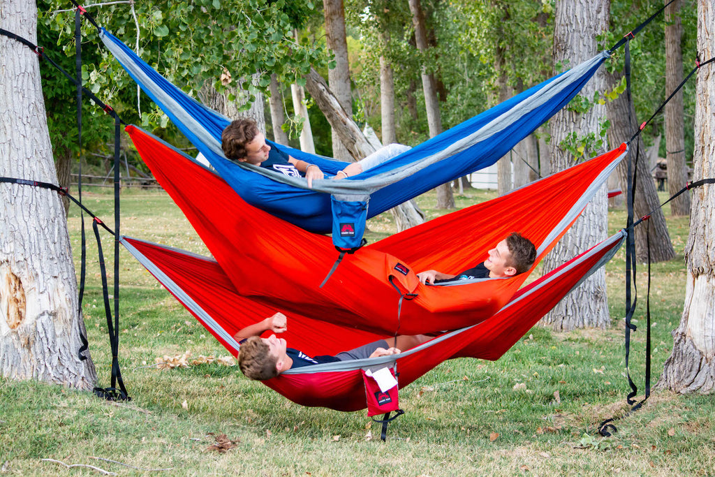 Red Nylon Double Hammock A452103