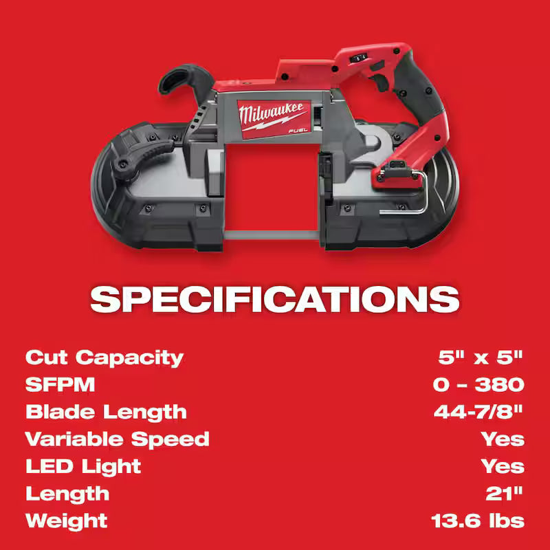 18V Lithium-Ion Brushless Cordless Deep Cut Band Saw with Reciprocating Saw K6648