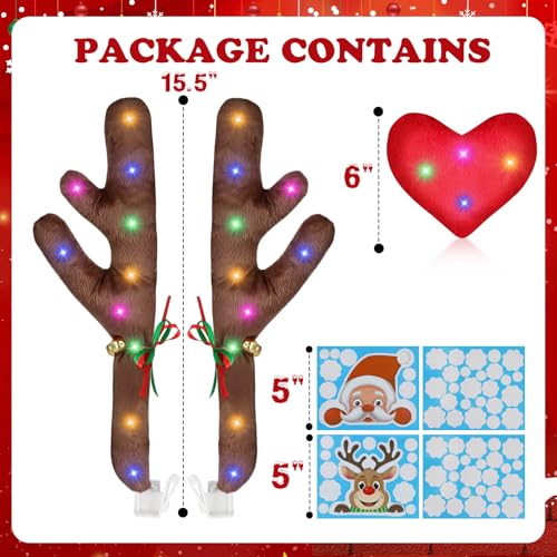 Christmas Reindeer Antlers for Cars With LED Lights Y48309