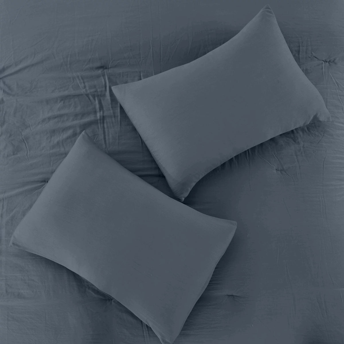 4-Piece Garment Washed Comforter Set H707