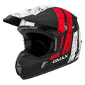 Matte Black/White/Red Off-Road Helmet Medium Q930321