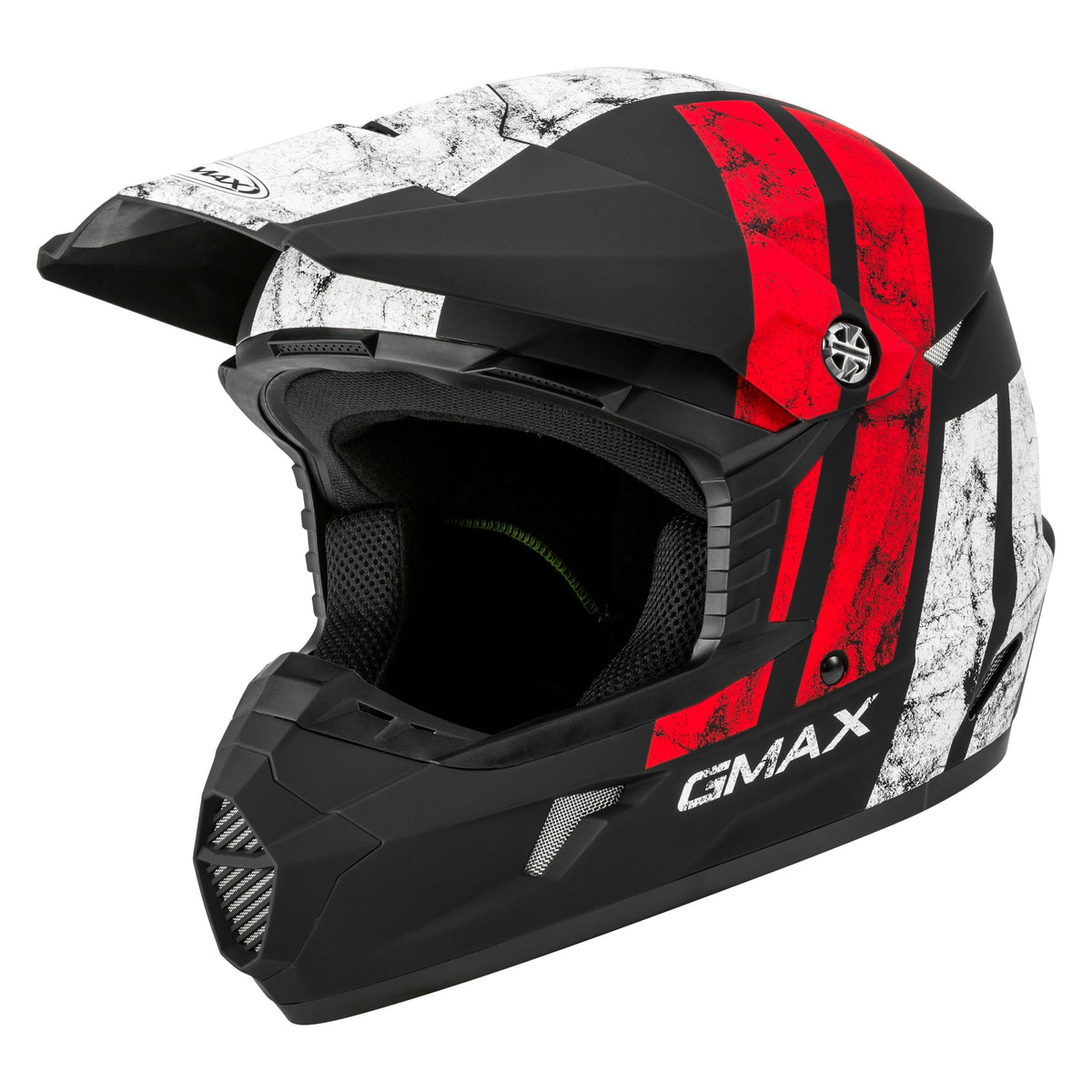 Matte Black/White/Red Off-Road Helmet Medium Q930321
