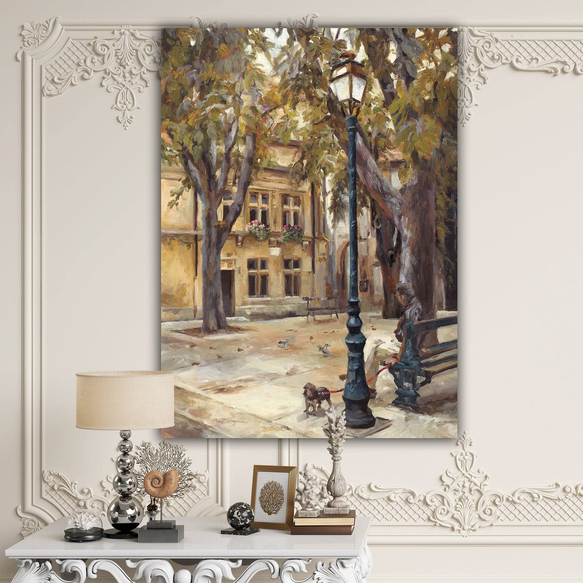 Grey French Country Canvas Art Q495