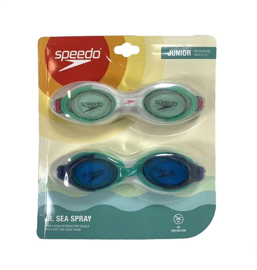 Green and Dark Blue Kids Goggles P6077