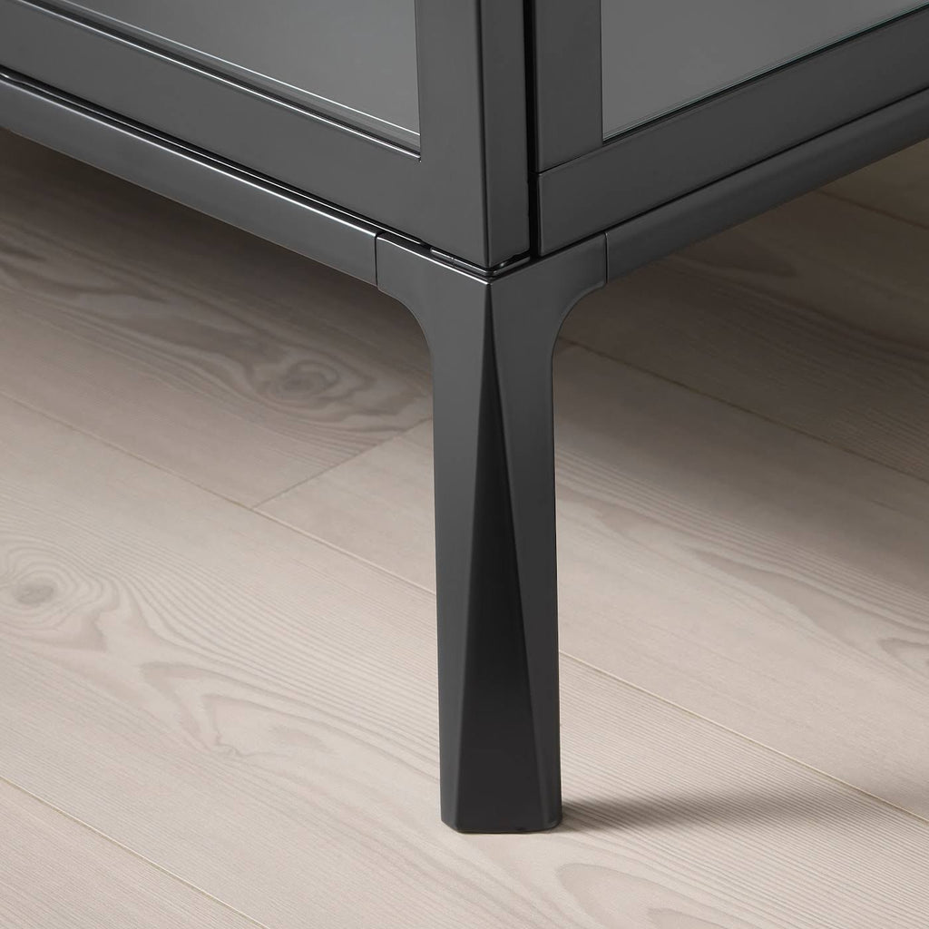 Anthracite Glass-Door Cabinet E64084