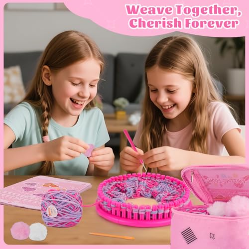 Knitting Loom Craft Kit with Yarn and Hook Needle Q995082