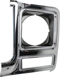 Chrome & Painted Dark Argent Headlight Door for Chevy C10 C20 C30 1979 1980 Driver Side Pack of 2 H14493