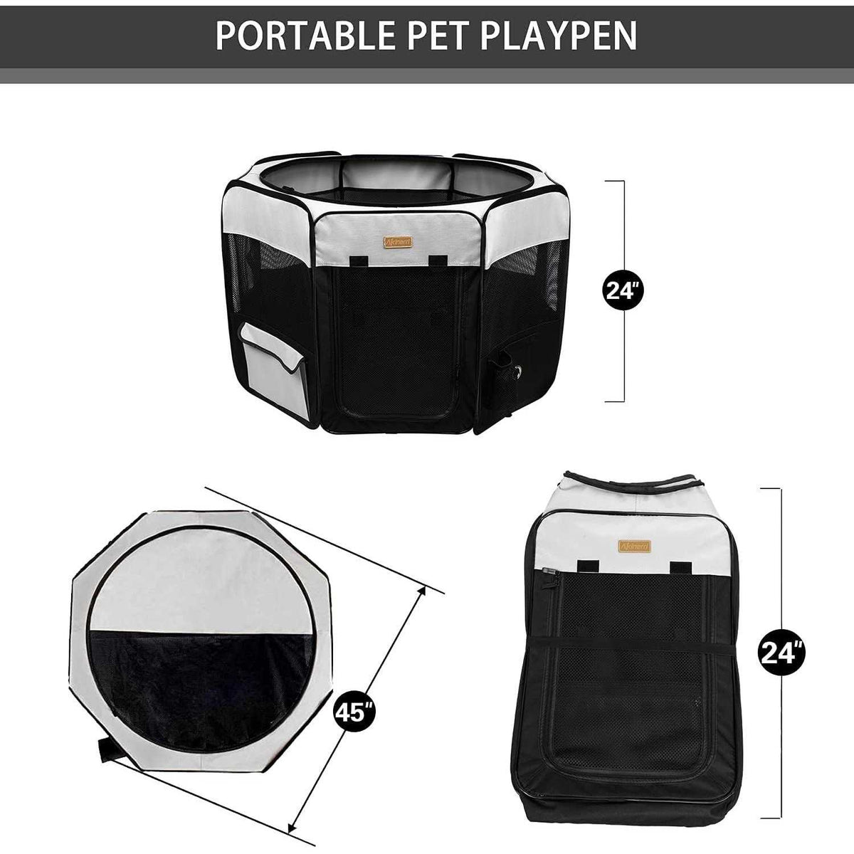 Dog Playpen Portable Pet Play Pen G3456