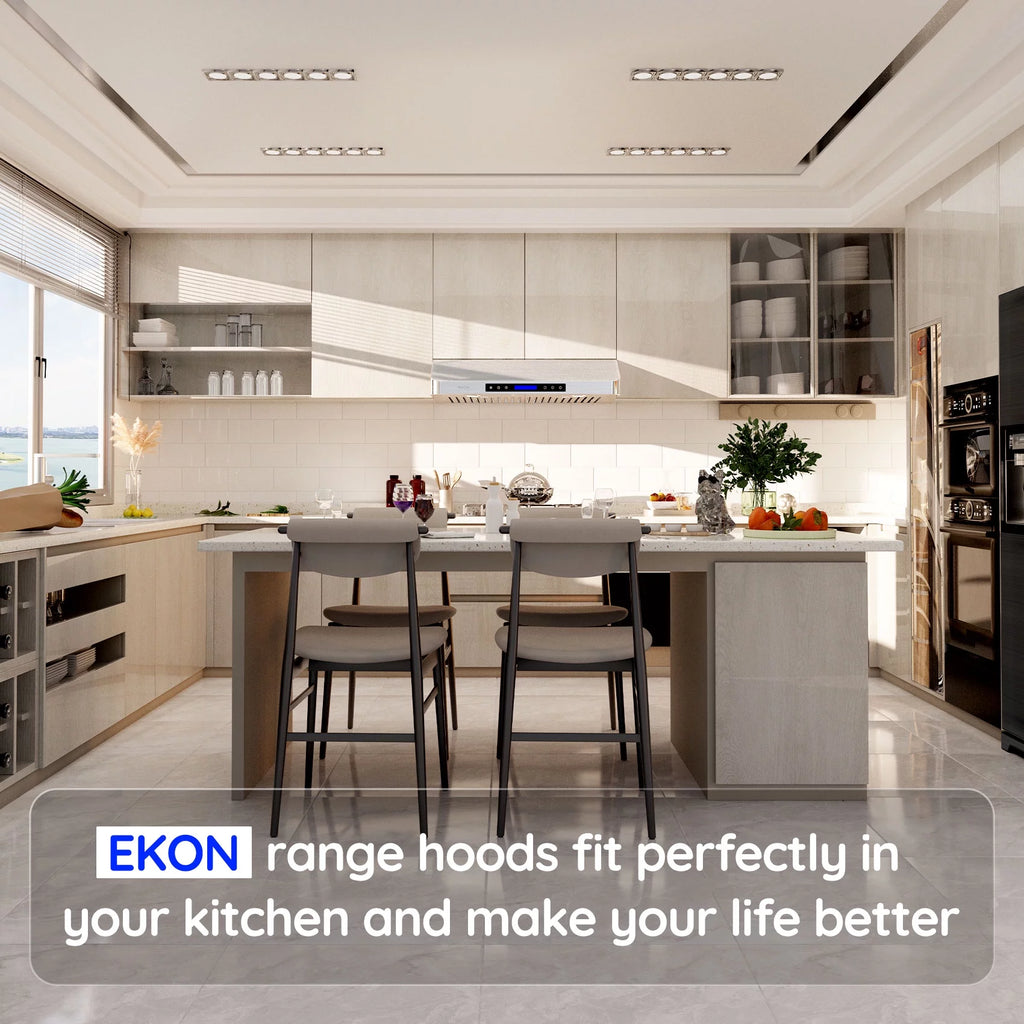 36 inch 900 CFM Under Cabinet Range Hoods with Stainless Steel Filters E344