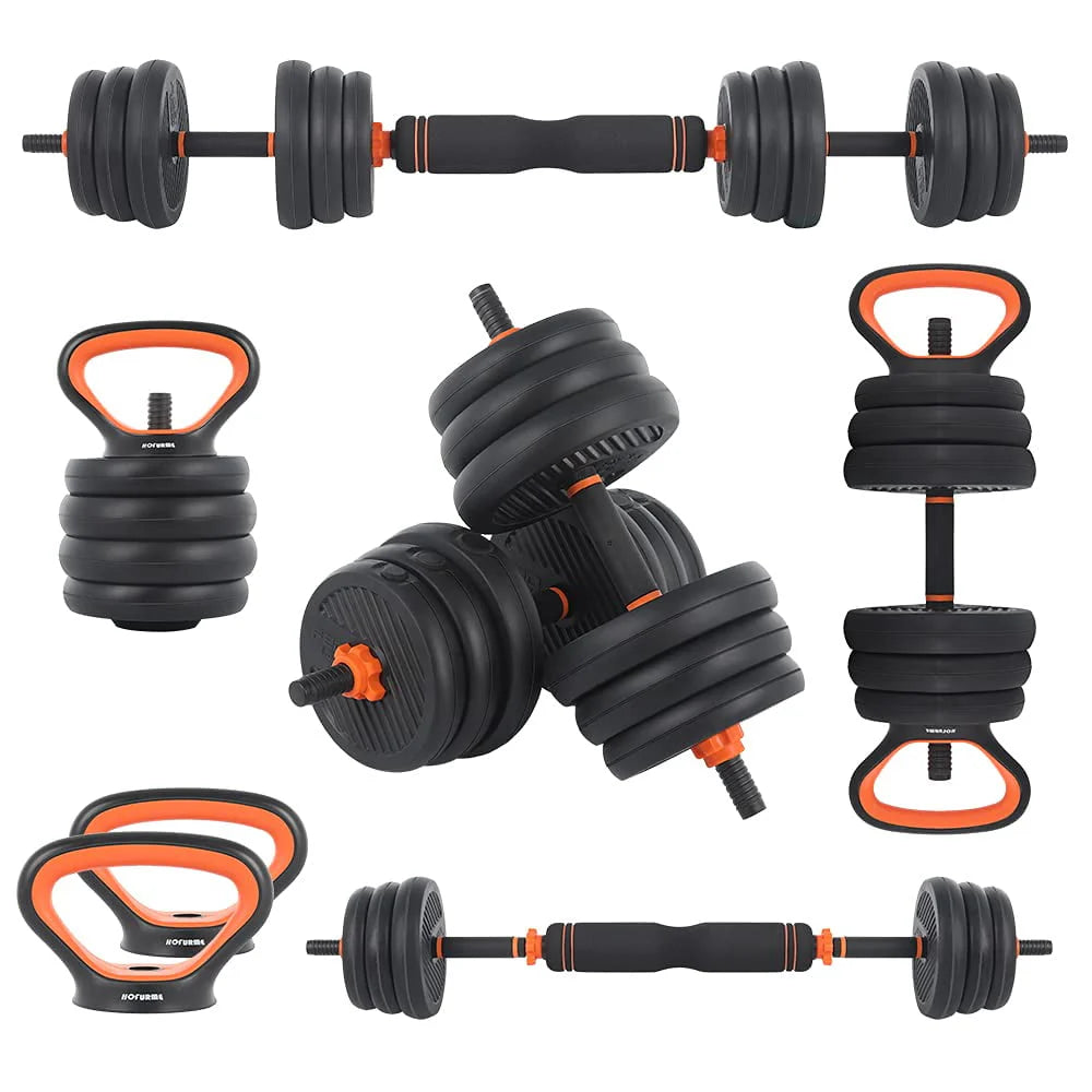 Adjustable Dumbbell Barbell Kettlebell Set Y5215