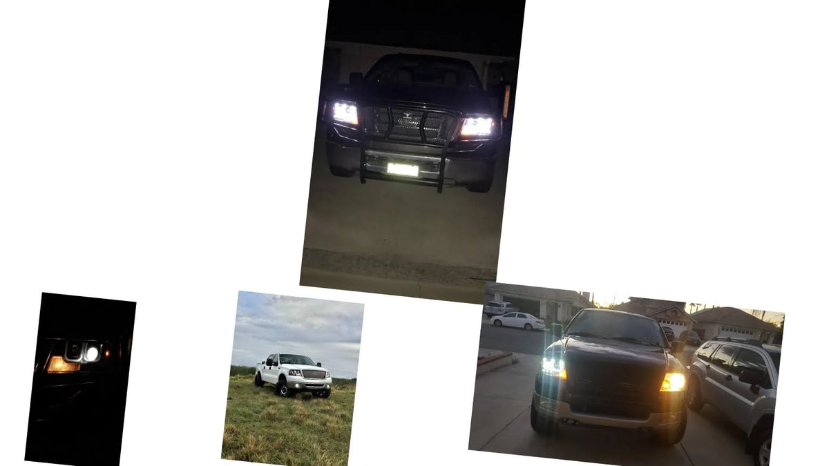 Black Clear Projector Headlights G4196