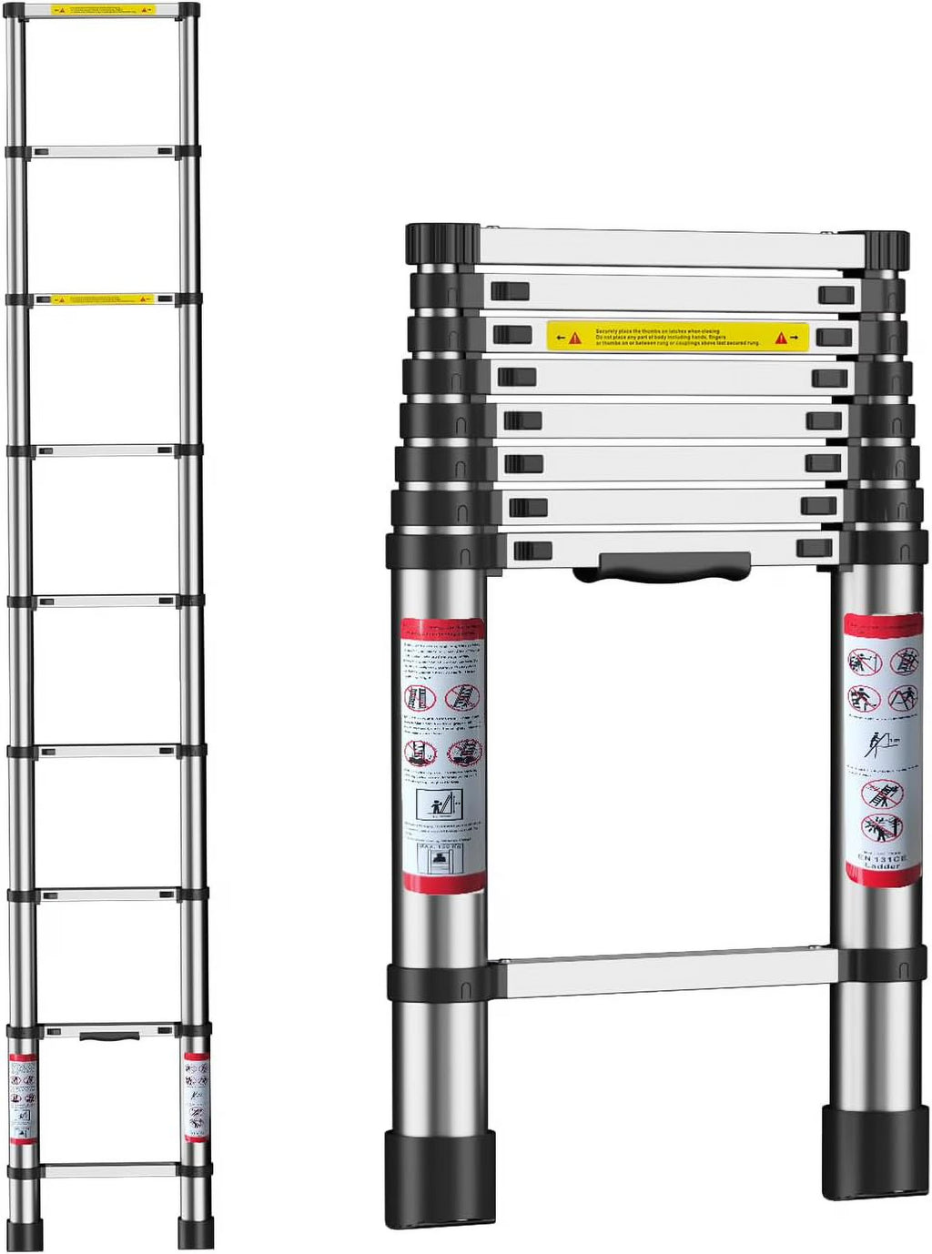 8.5 Ft Compact Aluminum Telescoping Ladder L9958