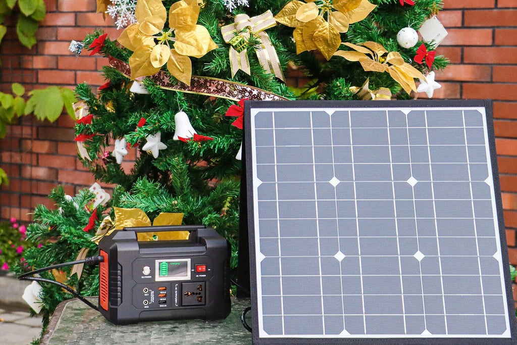 200W Portable Power Station with 50W Solar Panel Y30907