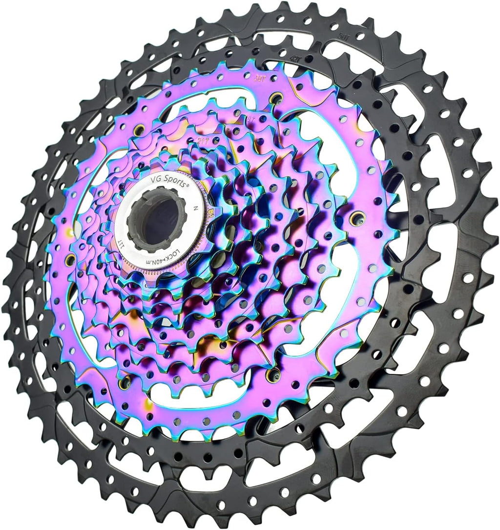 8/9/10/11/12 Speed Ultra-Light Bike Cassette 11-40T/11-42T/11-46T/11-50T/11-52T MTB Cassette Lightweight Aluminum Bracket Cassette Compatible with Shimano/SARM Pack of 2 D762