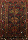 Red Oriental Rectangle Area Rugs, 2' x 5' S150361