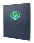 Cobalt Blue Ostrich Casebound Menu A74606