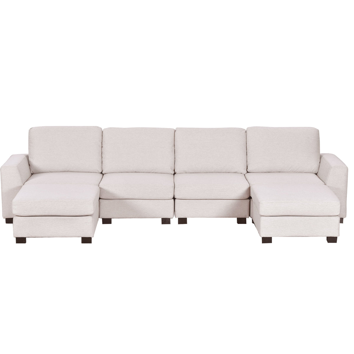 130.7" U Shaped Modular Sectional Sofa G793
