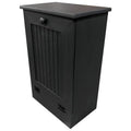 Black Wooden Pull Out Trash Can H390504