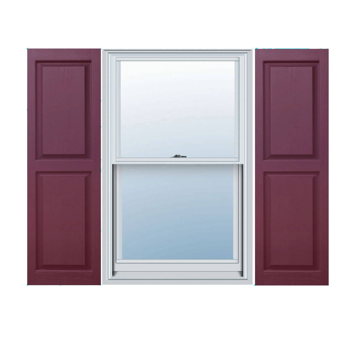 Exterior Raised Panel Shutters Bordeaux 31x22 N5154