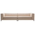 Beige Top Grain Leather 4-Seater Sectional Sofa O721098