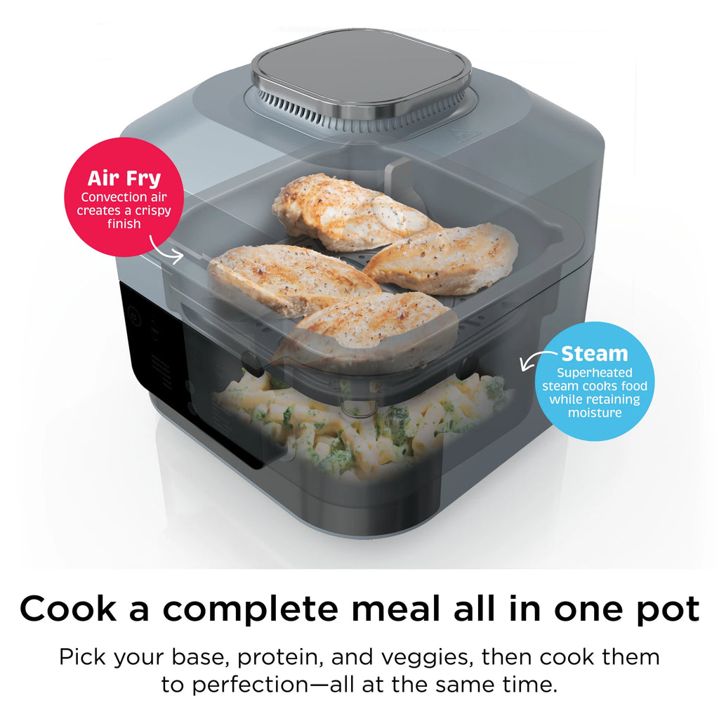 6-Qt. 10-in-1 Rapid Cooker & Air Fryer L194