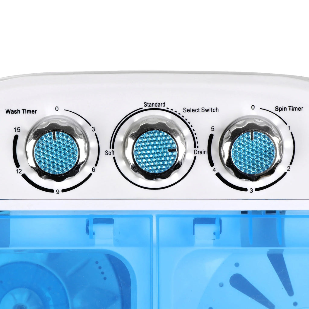 Portable Compact Washer 10lbs Blue White P36125