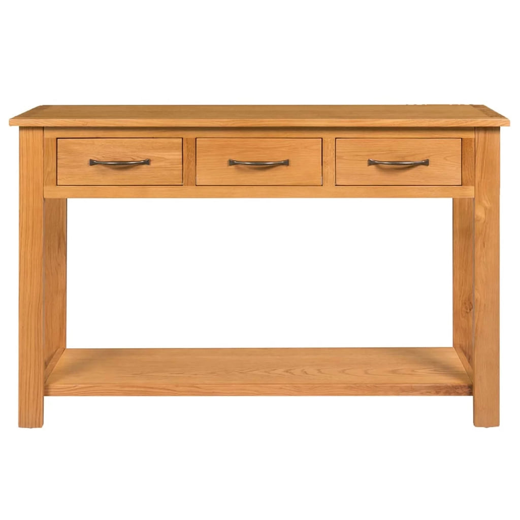 Solid Oak Wood Console Table S40630