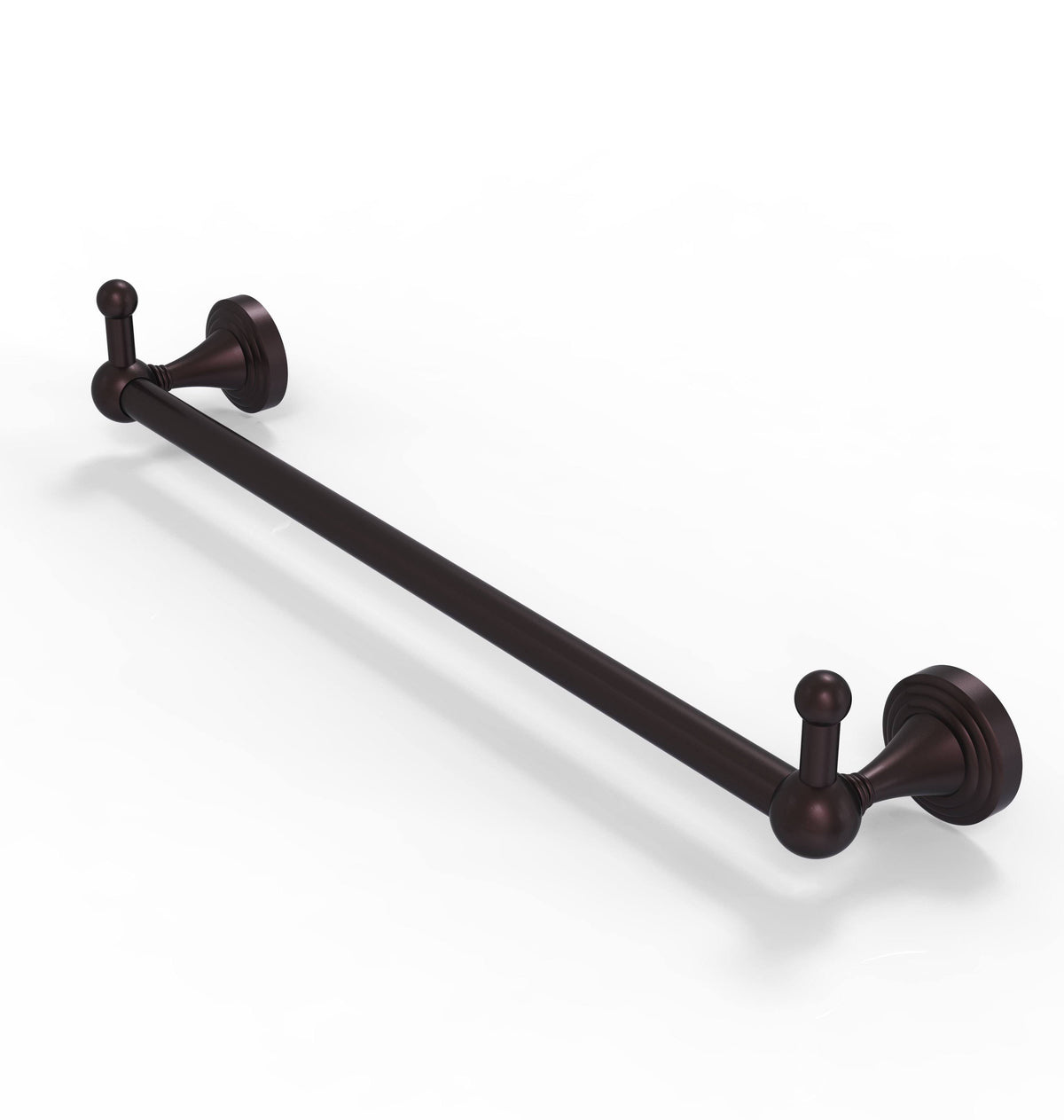 24 Inch Towel Bar With Integrated Hooks Antique Bronze I626221