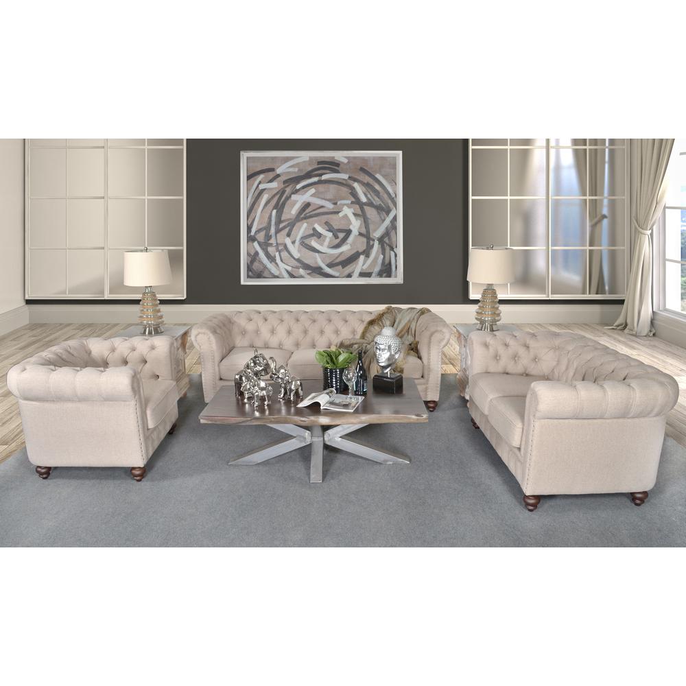 Dark Linen Loveseat Y239374