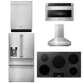 36 Induction Cooktop, Range Hood, Microwave, Refrigerator, Dishwasher O218862