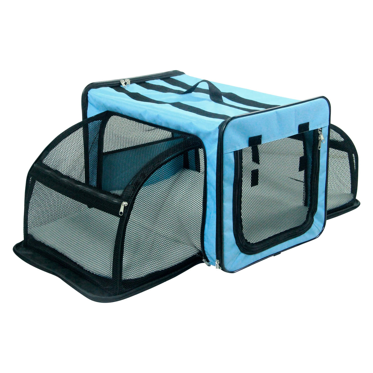 Blue Large Collapsible Pet Dog Crate F436