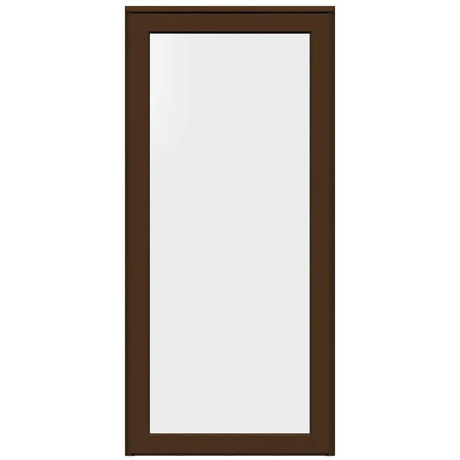Brown Aluminum Full-view Storm Door A502