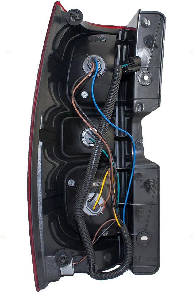 Passenger Tail Light Compatible with 2007-2014 Tahoe Pack of 2 R52353