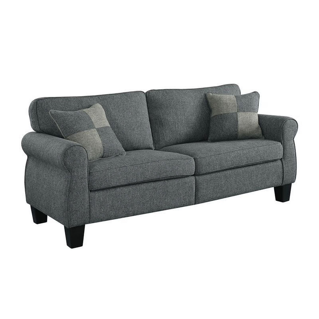 Dark Gray Fabric Sofa V58110