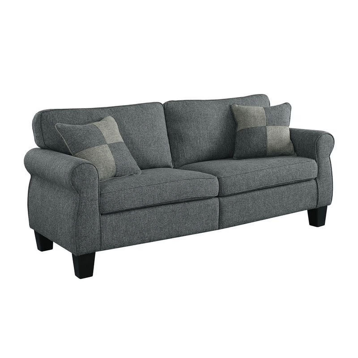 Dark Gray Fabric Sofa V58110