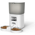 Automatic Food Dispenser with Stainless Bowls Cat & Dog Feeder Y297265