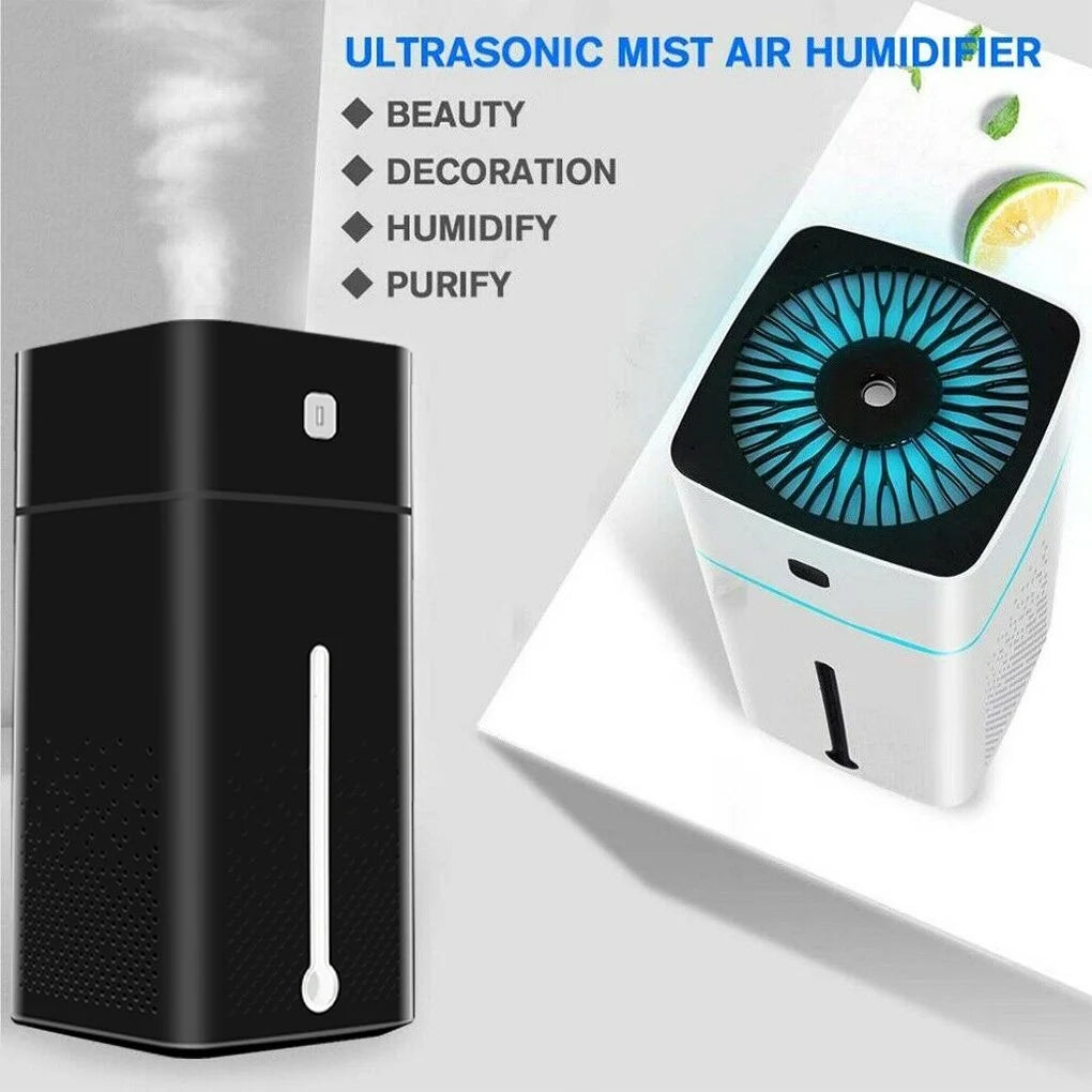 White 1000ml USB Aroma Diffuser Humidifier J9033
