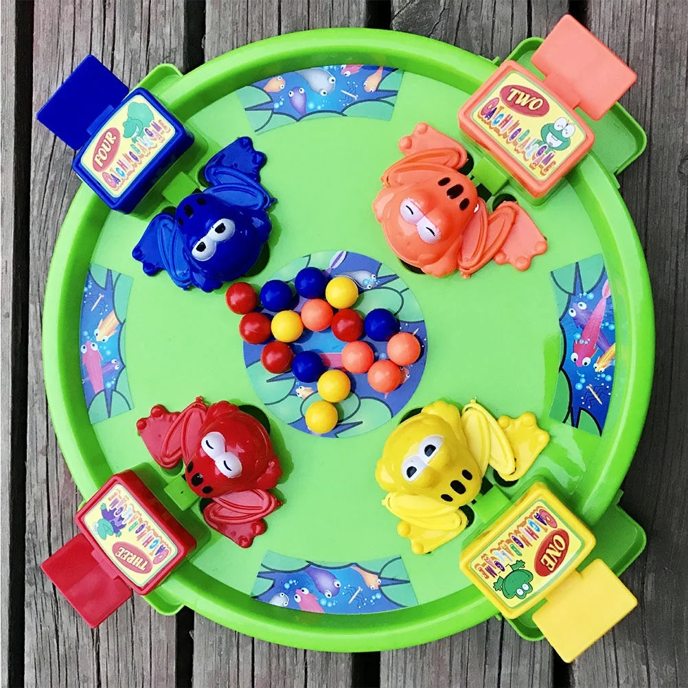 3D Battle Board Games Frogs Eating Balls Play Toy Set Table Game X458
