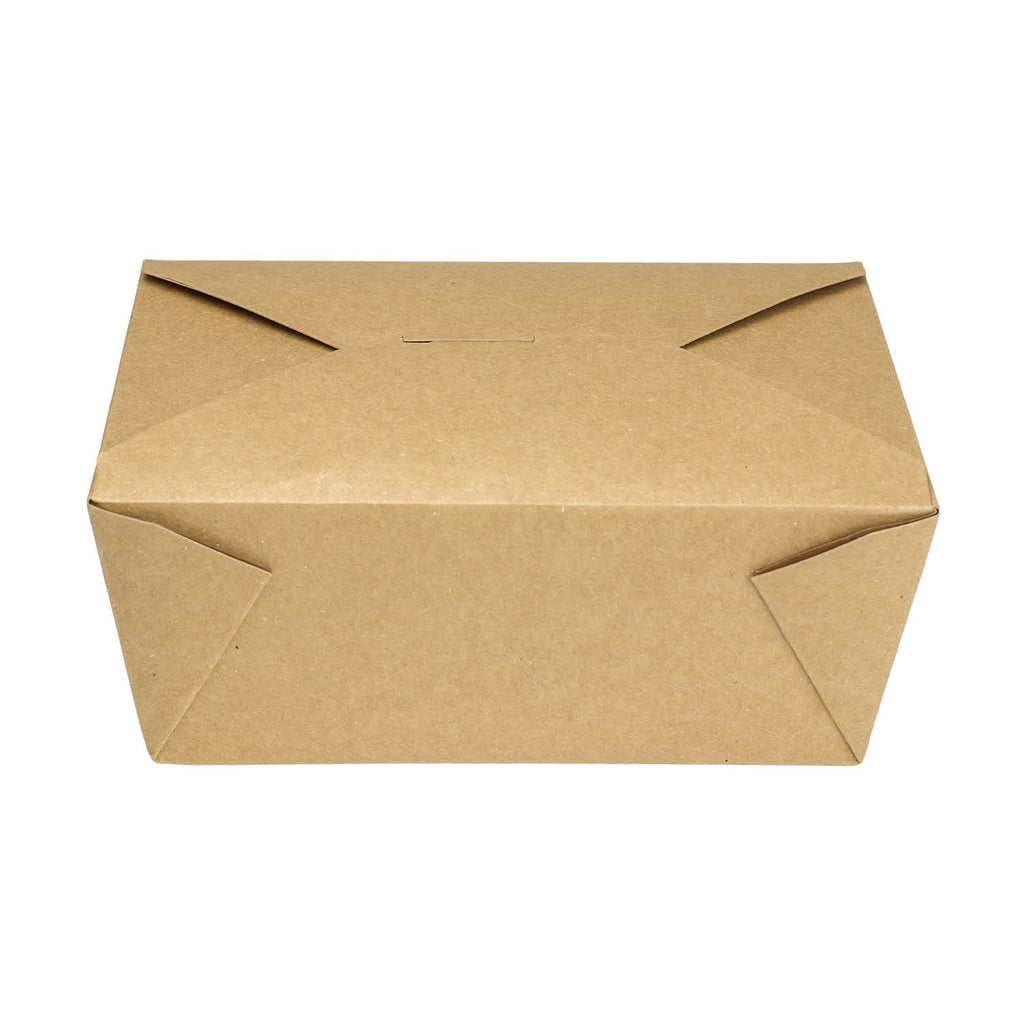 Kraft Fold-To-Go Boxes, 110 oz, Case of 160 U4982