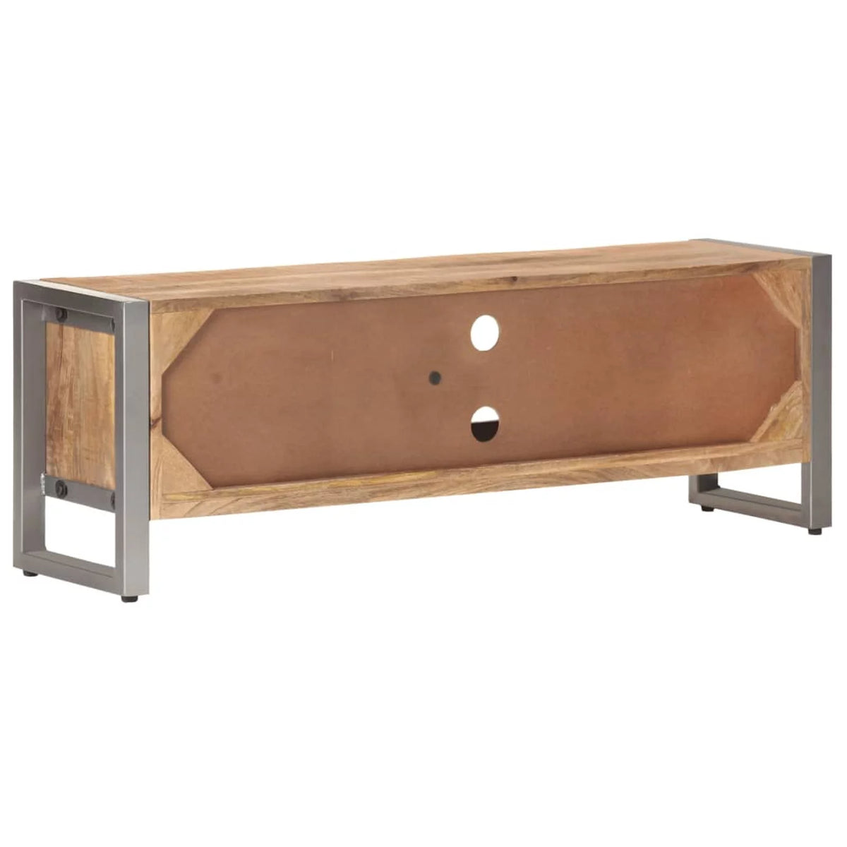 Rough Mango Wood TV Cabinet with 2 Doors and 2 Compartments N6622