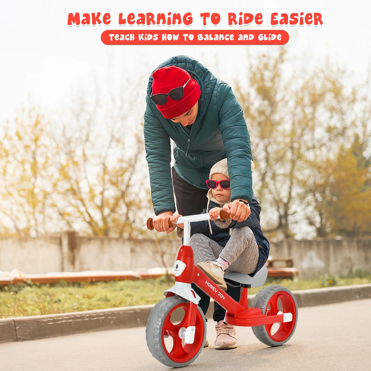 Kids Balance Bike with Feetrests J26361