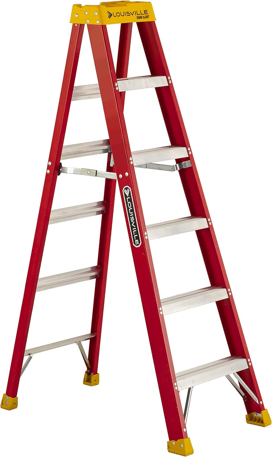 4-Feet Fiberglass Stepladder, 300-Pound Capacity, Pack of 2 L631