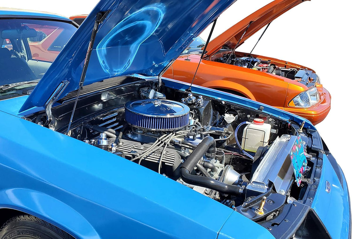 Hood QuickLIFT PLUS System Compatible with Ford Mustang & Mercury Capri 1979-1998 Q72688